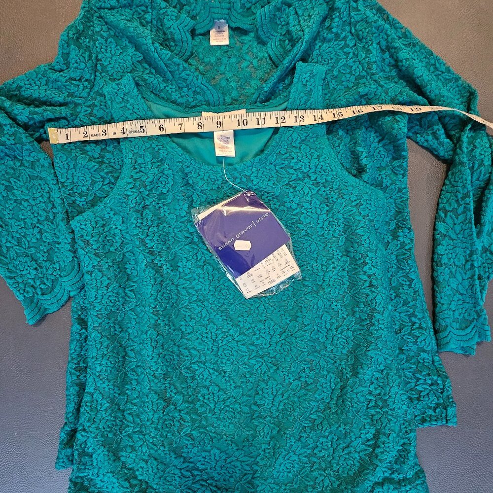 Susan Graver Green Lace Set